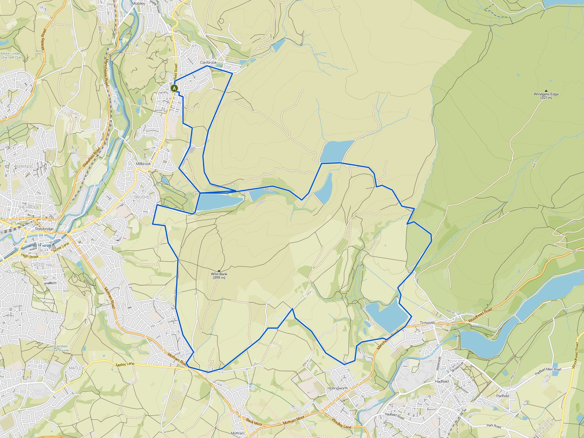 The best MTB trails around Dovestone reservoir | Komoot